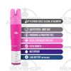 Vibrador estimulador con 3 accesorios intercambiables